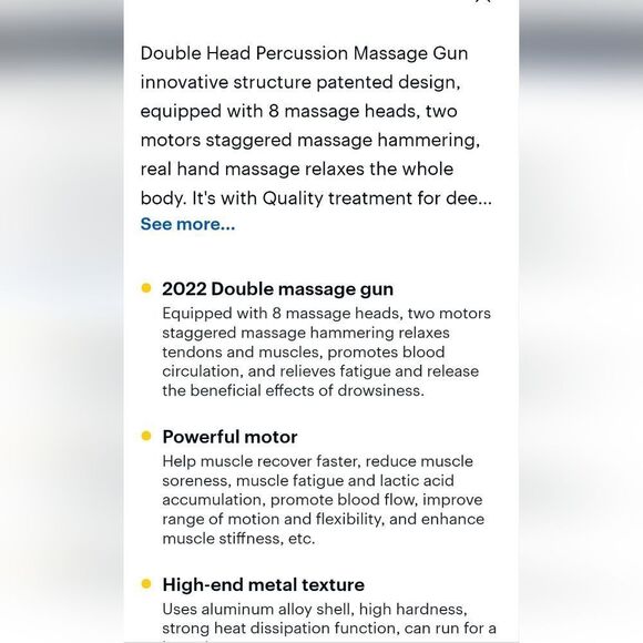 Trakk Recovery Collection Deep Tissue Double Head Massage Gun - Picture 6 of 11